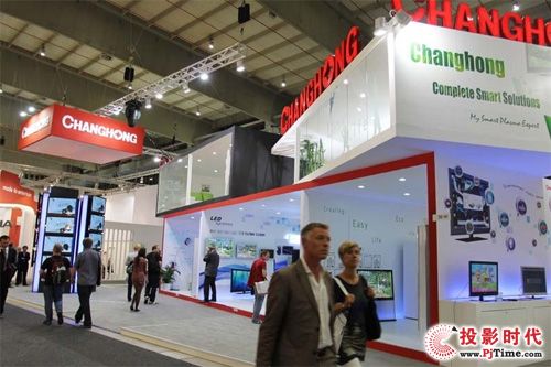 長虹攜旗下全新智能3D電視產品亮相CES2012