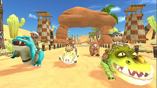 《瘋狂部落》VR游戲,支持4人聯(lián)機(jī)的競(jìng)速游戲